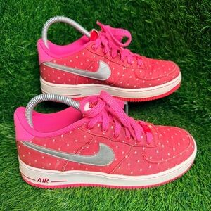 Nike Kids Fuchsia and Metallic Sneakers
